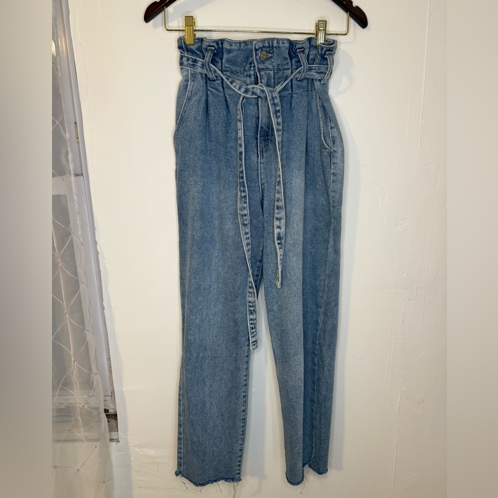 Blue High-Waisted Women's Jeans